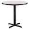 National Public Seating Round 36" W, 36" L, 30" H, Particleboard/HPL Laminate - 1.25", Grey CT13636XDGY - alternate 1